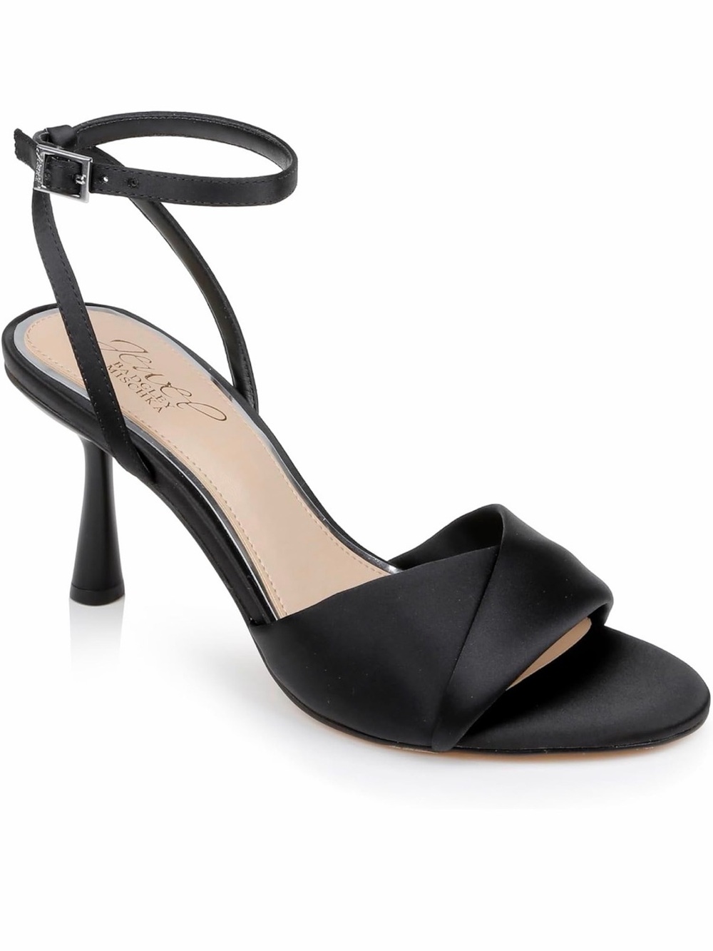 Jewel Badgley Mischka Kaia Sandal with Crisscross Vamp